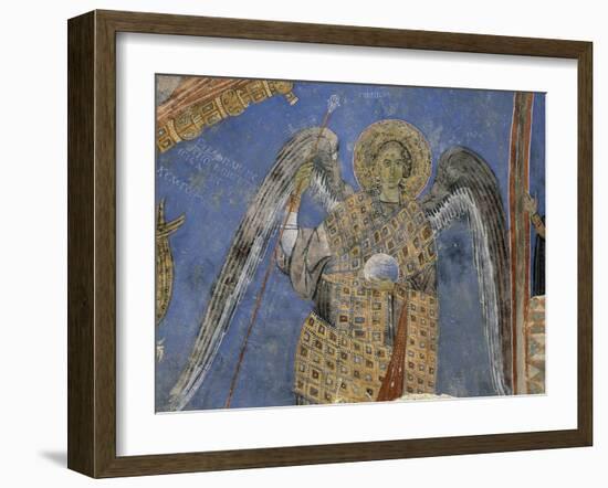 Angel, Detail from 10th Century Fresco, Church of Buckle-null-Framed Giclee Print