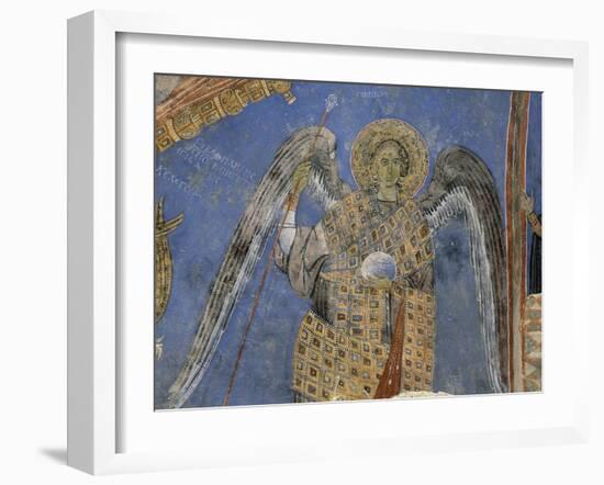 Angel, Detail from 10th Century Fresco, Church of Buckle-null-Framed Giclee Print