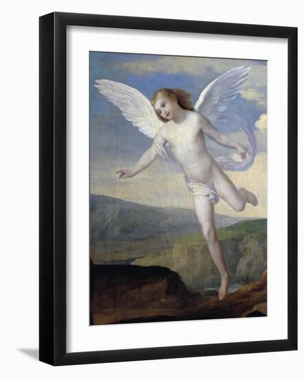 Angel, Detail from Angel Visiting Hagar and Ishmael, Circa 1846-Francesco Coghetti-Framed Giclee Print