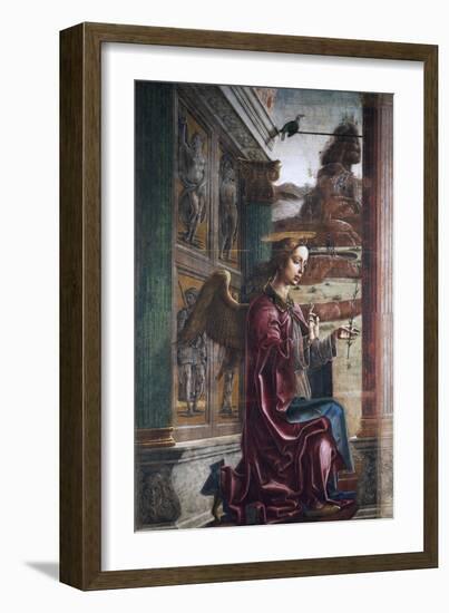 Angel, Detail from the Annunciation, 1469-null-Framed Giclee Print