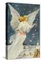 Angel Dropping Flowers-null-Stretched Canvas
