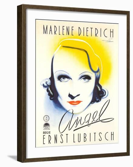 Angel, Dutch Movie Poster, 1937-null-Framed Art Print