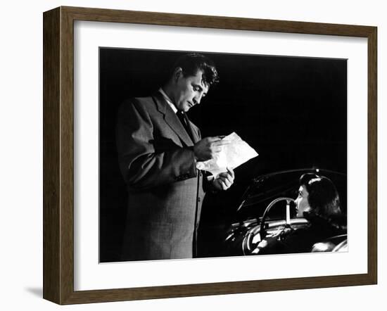 Angel Face, Robert Mitchum, Jean Simmons, 1952-null-Framed Photo