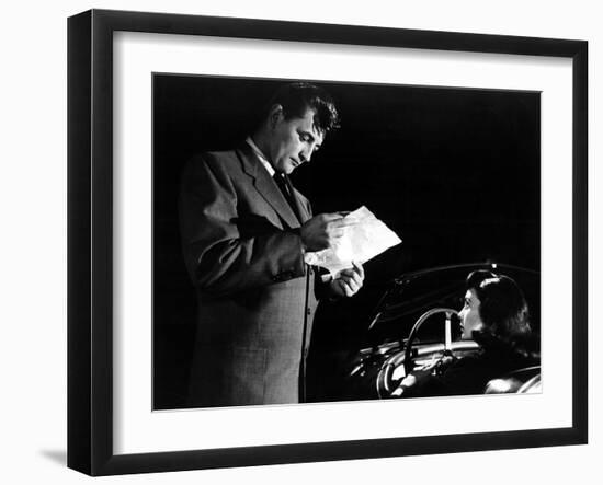 Angel Face, Robert Mitchum, Jean Simmons, 1952-null-Framed Photo