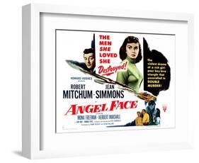 Angel Face, Robert Mitchum, Jean Simmons, 1952-null-Framed Art Print