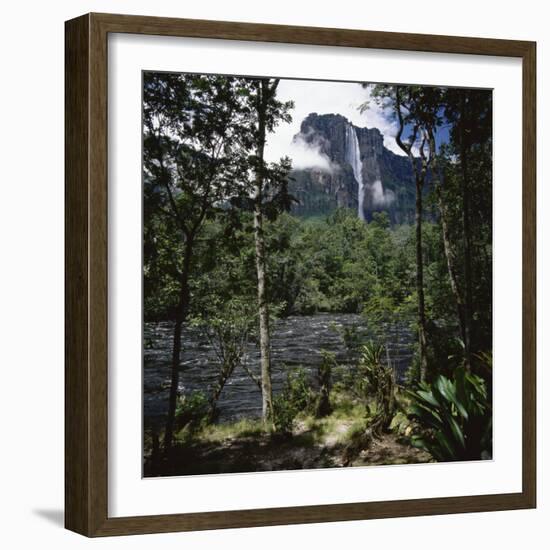 Angel Falls Orinoco Basin Canaima National Park Venezuela-null-Framed Photographic Print