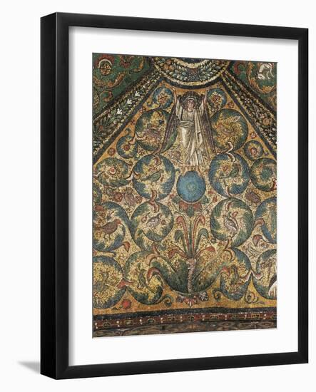 Angel Figure and Nature Motifs-null-Framed Photographic Print
