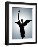 Angel Figure Independence Monument, Tallinn, Estonia-Christian Kober-Framed Photographic Print