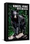 Angel Fire, New Mexico - Black Bear - Scratchboard-Lantern Press-Framed Stretched Canvas