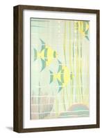 Angel Fish in Coral-null-Framed Giclee Print