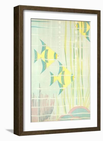 Angel Fish in Coral-null-Framed Giclee Print