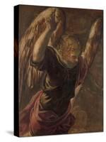 Angel from the Annunciation to the Virgin, 1560-85-Jacopo Robusti Tintoretto-Stretched Canvas