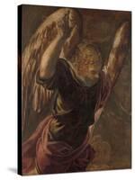 Angel from the Annunciation to the Virgin, 1560-85-Jacopo Robusti Tintoretto-Stretched Canvas