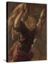 Angel from the Annunciation to the Virgin, 1560-85-Jacopo Robusti Tintoretto-Stretched Canvas