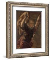 Angel from the Annunciation to the Virgin, 1560-85-Jacopo Robusti Tintoretto-Framed Giclee Print