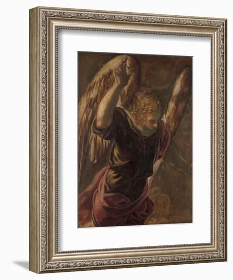 Angel from the Annunciation to the Virgin, 1560-85-Jacopo Robusti Tintoretto-Framed Giclee Print