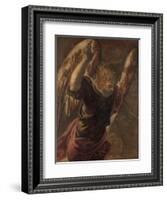 Angel from the Annunciation to the Virgin, 1560-85-Jacopo Robusti Tintoretto-Framed Giclee Print