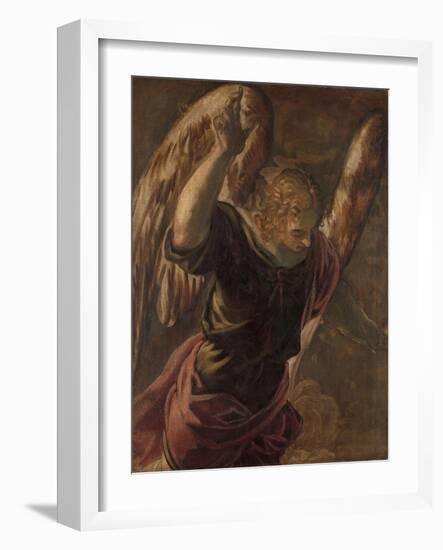 Angel from the Annunciation to the Virgin, 1560-85-Jacopo Robusti Tintoretto-Framed Giclee Print