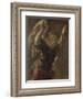 Angel from the Annunciation to the Virgin-Jacopo Tintoretto-Framed Art Print
