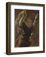 Angel from the Annunciation to the Virgin-Jacopo Tintoretto-Framed Art Print