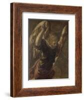 Angel from the Annunciation to the Virgin-Jacopo Tintoretto-Framed Art Print