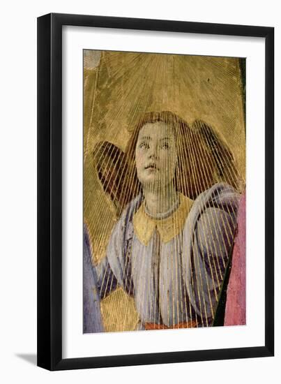 Angel, from the "Coronation of the Virgin," circa 1488-90 (Detail)-Sandro Botticelli-Framed Premium Giclee Print