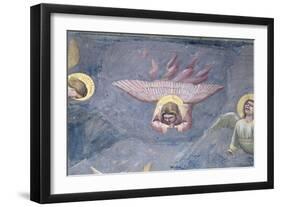 Angel, from the Lamentation, C.1305 (Detail)-Giotto di Bondone-Framed Giclee Print