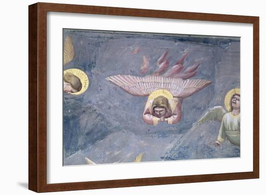 Angel, from the Lamentation, C.1305 (Detail)-Giotto di Bondone-Framed Giclee Print