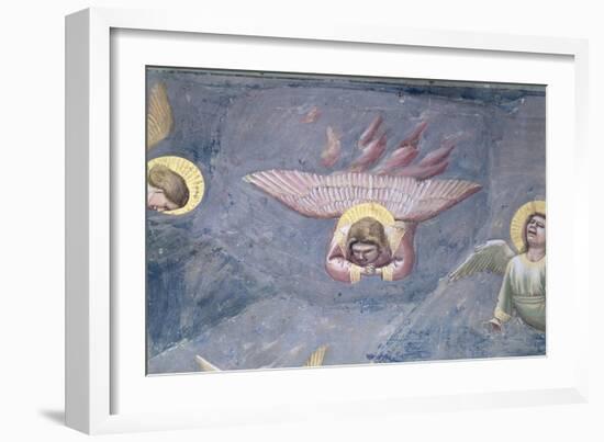 Angel, from the Lamentation, C.1305 (Detail)-Giotto di Bondone-Framed Giclee Print