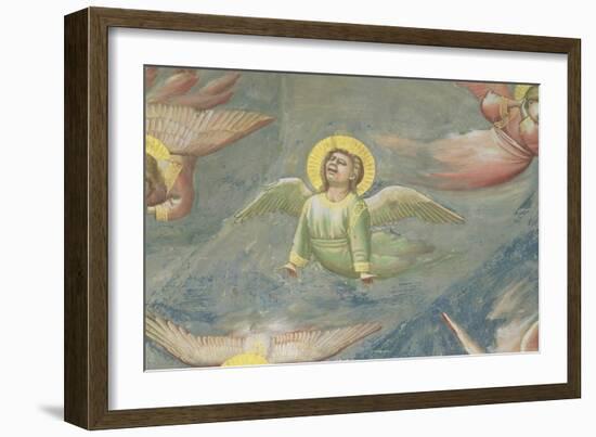 Angel, from the Lamentation, C.1305 (Detail)-Giotto di Bondone-Framed Giclee Print