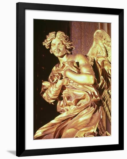 Angel from the Tabernacle in the Blessed Sacrament Chapel, 1674-Giovanni Lorenzo Bernini-Framed Giclee Print