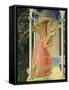 Angel Gabriel, from the Annunciation, 1430-35 Altarpiece-Fra Angelico-Framed Stretched Canvas