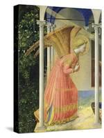 Angel Gabriel, from the Annunciation, 1430-35 Altarpiece-Fra Angelico-Stretched Canvas