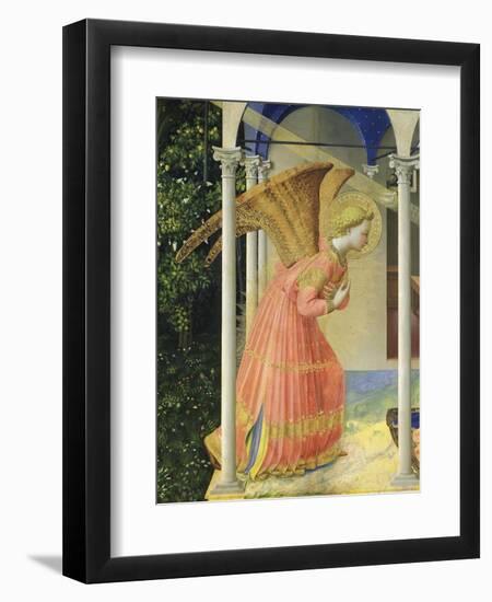 Angel Gabriel, from the Annunciation, 1430-35 Altarpiece-Fra Angelico-Framed Giclee Print