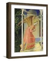 Angel Gabriel, from the Annunciation, 1430-35 Altarpiece-Fra Angelico-Framed Giclee Print