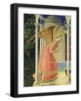 Angel Gabriel, from the Annunciation, 1430-35 Altarpiece-Fra Angelico-Framed Giclee Print