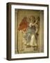 Angel Gabriel of the Annunciation, Fresco, Library-Francesco De Rossi Salviati Cecchino-Framed Giclee Print