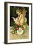 Angel Girl with Dove-null-Framed Art Print