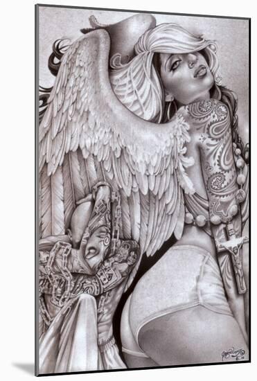 Angel Girl-Mouse Lopez-Mounted Art Print