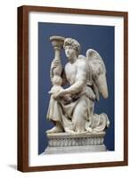 Angel Holding a Candelabra, 1495-Michelangelo Buonarroti-Framed Giclee Print