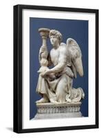 Angel Holding a Candelabra, 1495-Michelangelo Buonarroti-Framed Giclee Print