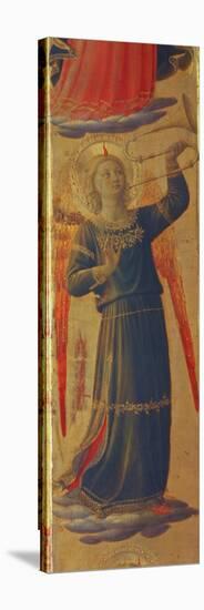 Angel Holding a Trumpet, Detail from the Linaivoli Triptych, 1433-Fra Angelico-Stretched Canvas