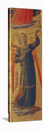 Angel Holding a Trumpet, Detail from the Linaivoli Triptych, 1433-Fra Angelico-Stretched Canvas