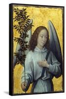 Angel Holding an Olive Branch by Hans Memling-null-Framed Stretched Canvas