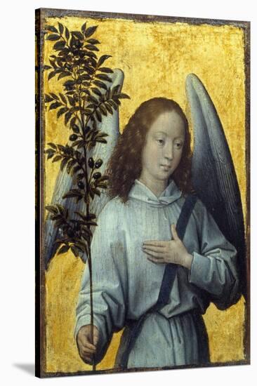 Angel Holding an Olive Branch by Hans Memling-null-Stretched Canvas