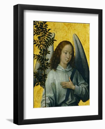 Angel Holding an Olive Branch, Symbol of Divine Peace-Hans Memling-Framed Giclee Print