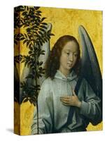 Angel Holding an Olive Branch, Symbol of Divine Peace-Hans Memling-Stretched Canvas