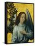 Angel Holding an Olive Branch, Symbol of Divine Peace-Hans Memling-Framed Stretched Canvas