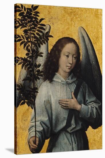 Angel Holding an Olive Branch-Hans Memling-Stretched Canvas