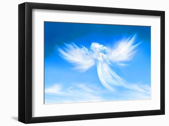 Angel In The Clouds-null-Framed Art Print